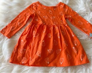 New! Cat & Jack Pumpkin Dress w/ Bloomers *12 Months
