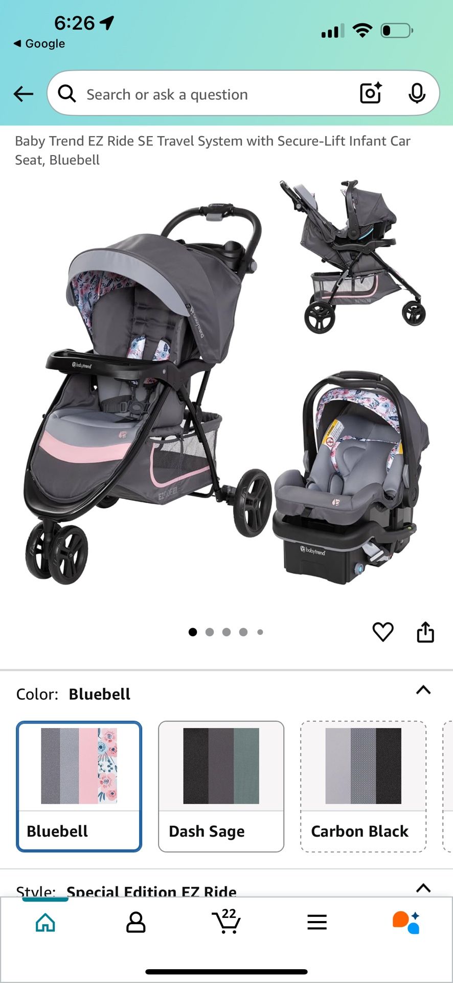 Baby Trend Stroller And Car seat