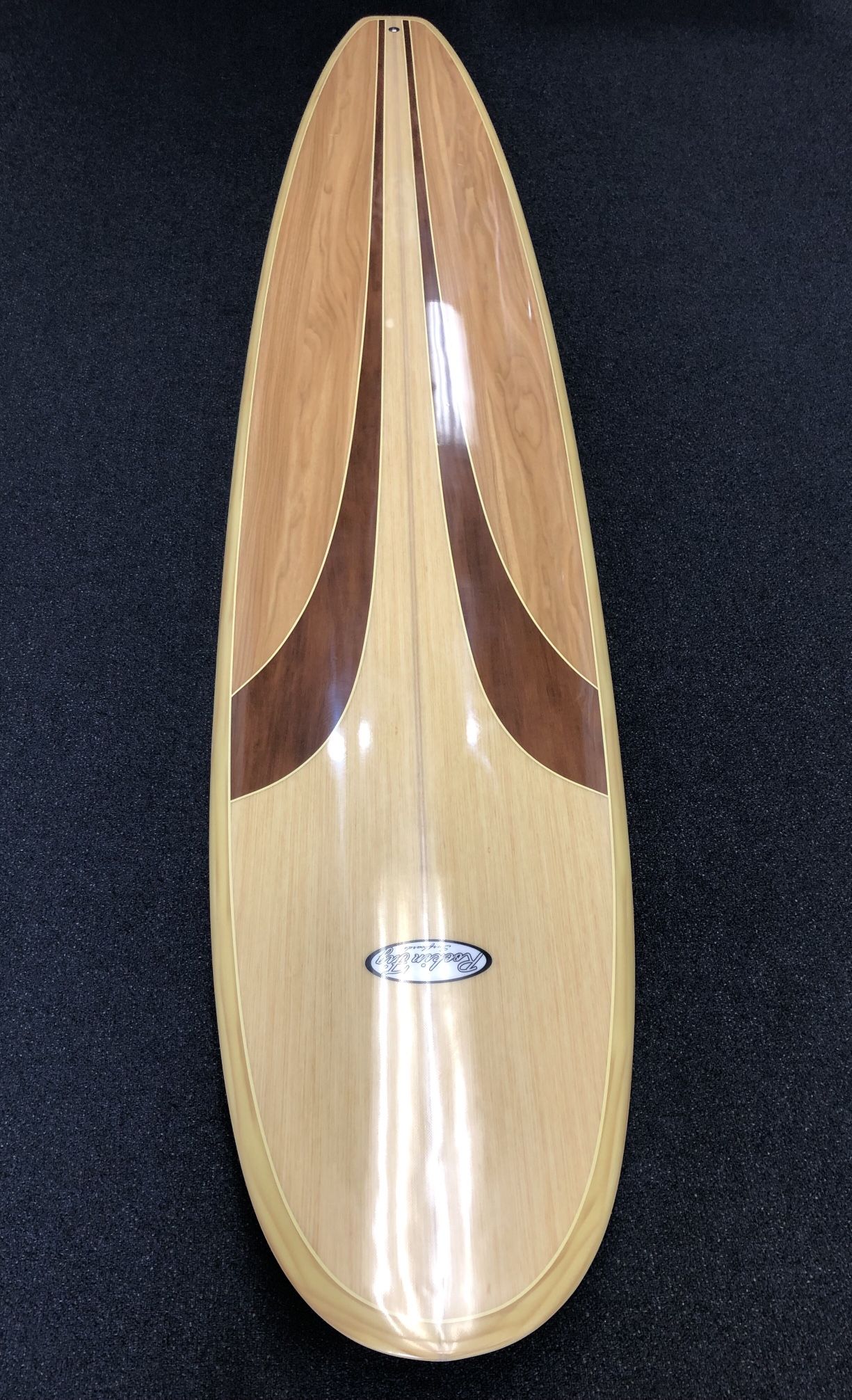 New 9’0 Wood Gloss Rocking Fig Longboard Surfboard