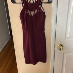 Burgundy Dress