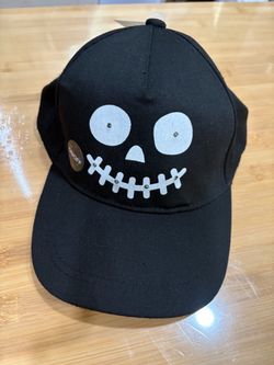 Black Skeleton Face Baseball Cap