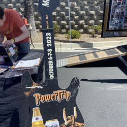 PowerTrip Guitar Cardboard Diaplay Concert 5 ‘ Rare