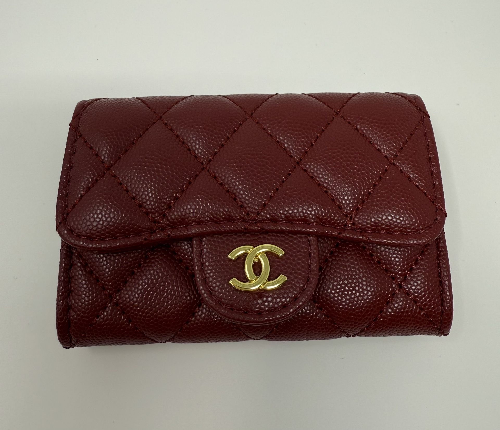 Chanel VIP Gift Card Wallet / Wine Red