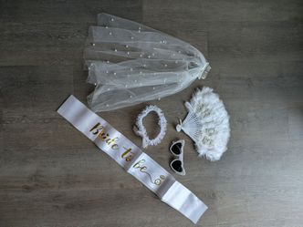 Bachelorette Party Bride Accessory Set