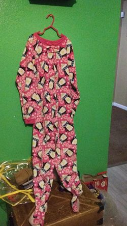 Girls pinguin 🐧 footie pijama size 10/12