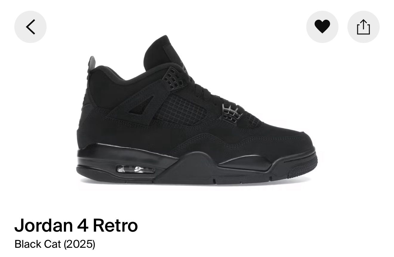 Jordan 4 Black Cat