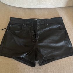 Boot barn pleather shorts 12W