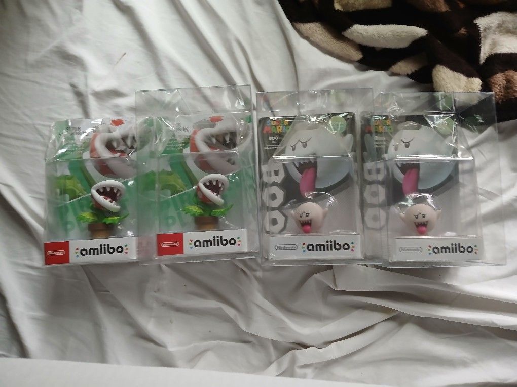 amiibo boo and Piranha plant