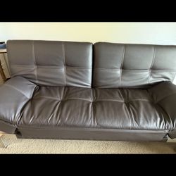 leather futon 