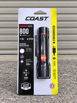 COAST HX6R 800 Lumen Rechargeable LED Flashlight – USB-C