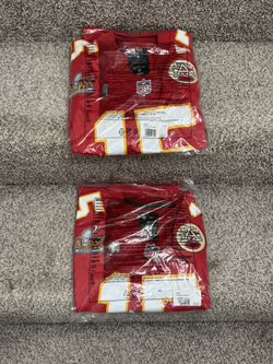 Patrick Mahomes Kansas City Chiefs Super Bowl Jersey sizes M and L