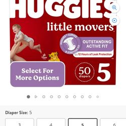 Huggies Little Movers Size 5 50ct