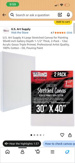 Thick Cotton 4 Canvases