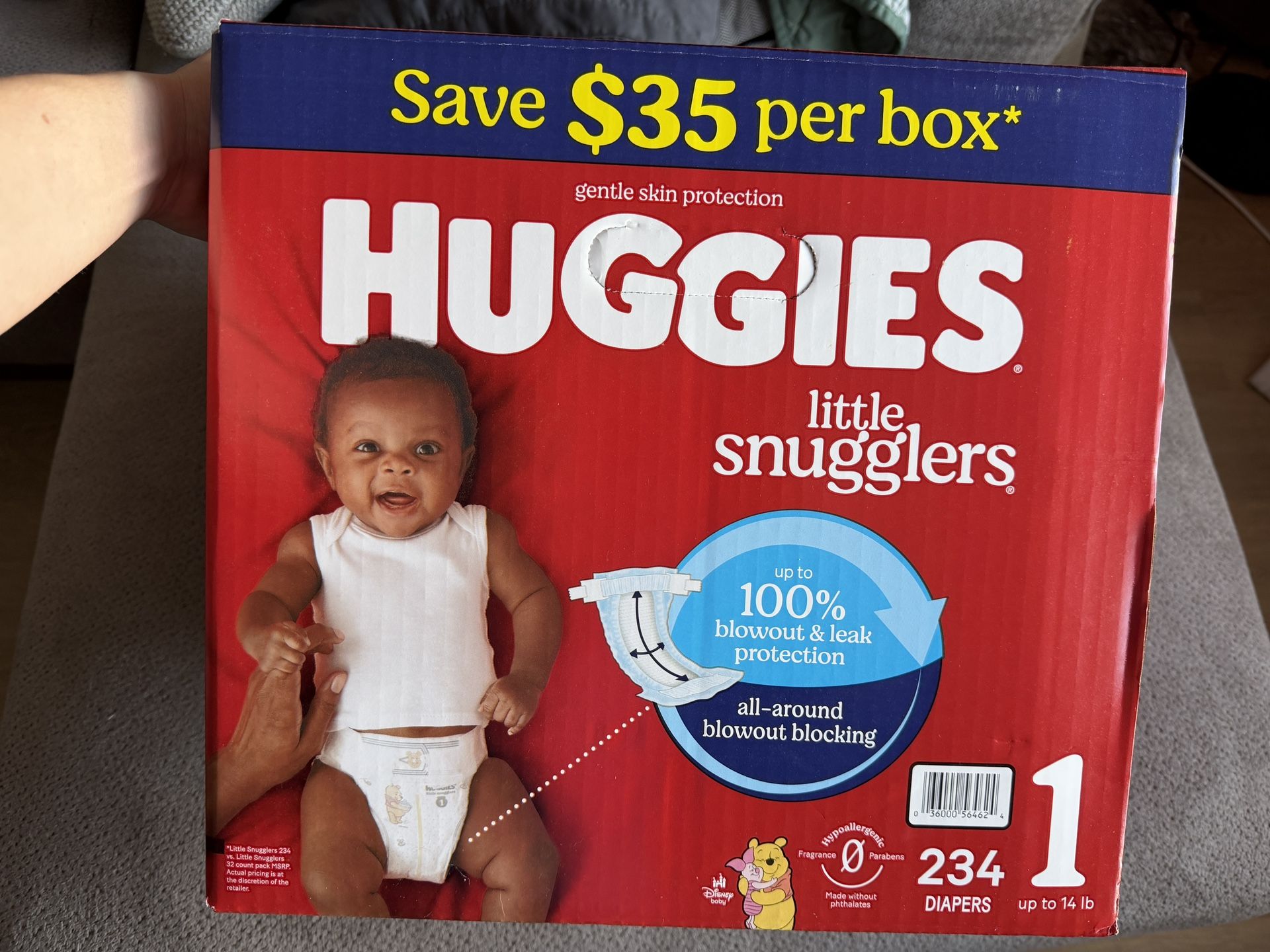BRAND NEW 234 Count Size 1 Diapers