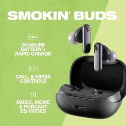 “Smokin Buds”Skull Candy Wireless Headphones 