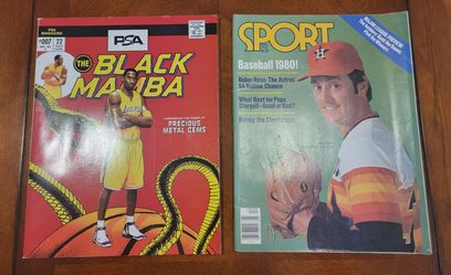 PSA Magazine Kobe Bryant & Sport Magazine Nolan Ryan 1980