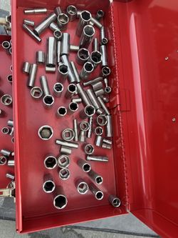 Tool Box With Craftsman Sockes