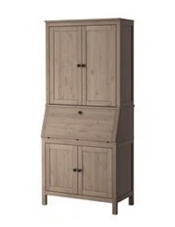 Brown/ Gray Colored IKEA Desk 