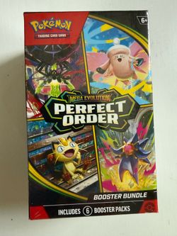 2026 Pokemon Mega Evolution Perfect Order Booster Bundle
