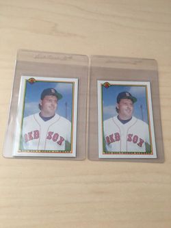1990 Bowman Roger Clemens 2 Card Lot