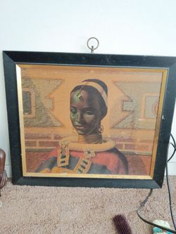 Framed Tretchikoff Style Portrait Print