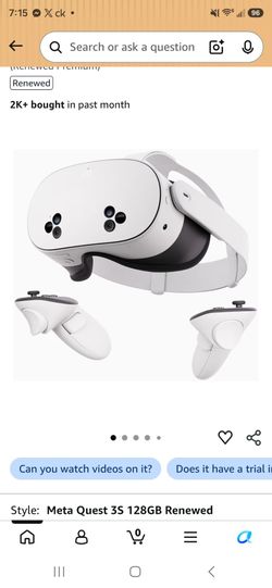 Meta Quest 3S 128GB VR Headset with Controllers