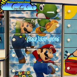 Mario Brothers Five Drawer Dresser New Chest Compressed Mueble 