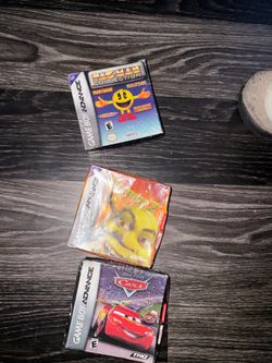 Nintendo Game Boy advance games bundle Shrek cars, two and Pac-Man collection