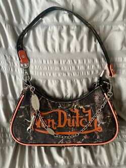 Von Dutch Camo Y2K Shoulder Bag