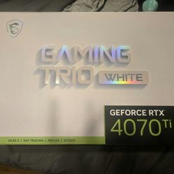 Pre-owned MSI 4070TI Gaming Trio White, 12GB GDDR6X
