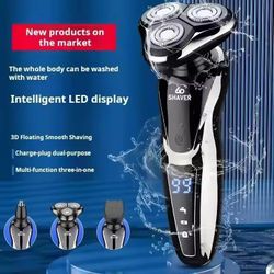 ELECTRONIC CORDLESS ROTARY RAZOR 
