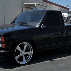 Intro Starburst Staggered 22x9 - 22x12 With 265/35/22 - 335/25/22 Tires For C-10 Chevy🔥🔥🔥🔥