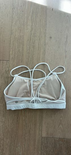 White Lulu lemon bra size small