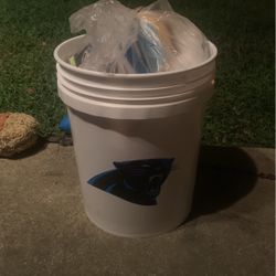 Panthers Carwash Bucket w/supplies