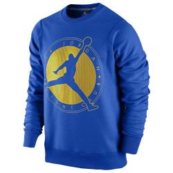 AIR JORDAN V5 LANEY FLIGHT CLUB CREW SWEATSHIRT MENS SIZE XXL BLUE 585544-474