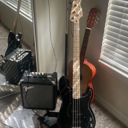 Bass Guitar And amp 
