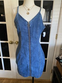 Denim dress size L