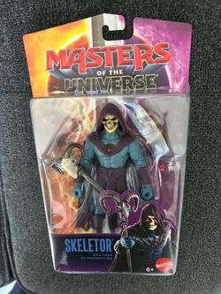 Mattel Masters of the Universe 2026 Movie Skeletor Figure In Hand