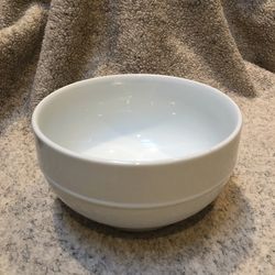Canory White Bowl 4” High 7” In Diameter