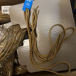 Tan Leather Work Boot Shoe Laces Size 54 Inches 8 Pair Eyelets