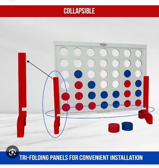 Bolaball Premium Wood Indoor/Outdoor 4 In  A Row Game