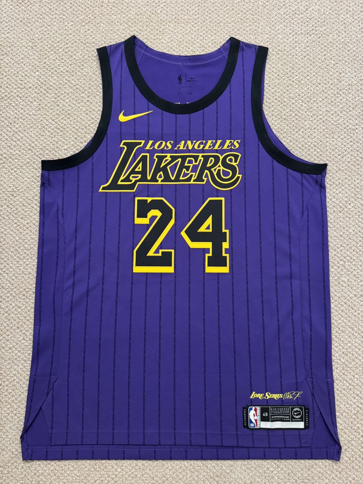 Nike Kobe Bryant Authentic LA Lakers City Edition Lore Series Game