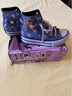 Limited Edition Coraline Converse size 1 Youth