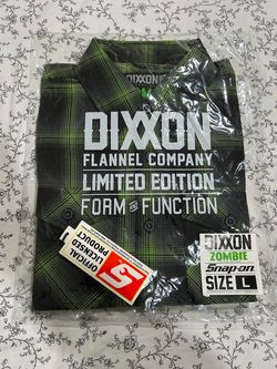 Dixxon Flannel Snap-on Zombie Limited Edition Shirt Size L