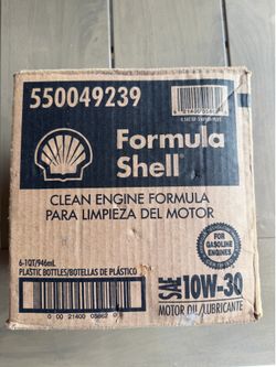 Formula Shell Synthetic 10W-30 Motor Oil Quart 6 Bottles