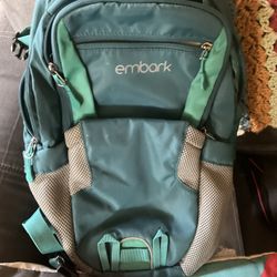 Embark Backpack Green Hiking Water Holder Medium