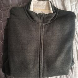 old navy sherpa jacket, Dark Green , Large