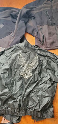 Harley Davidson jacket and sweater XL and one L