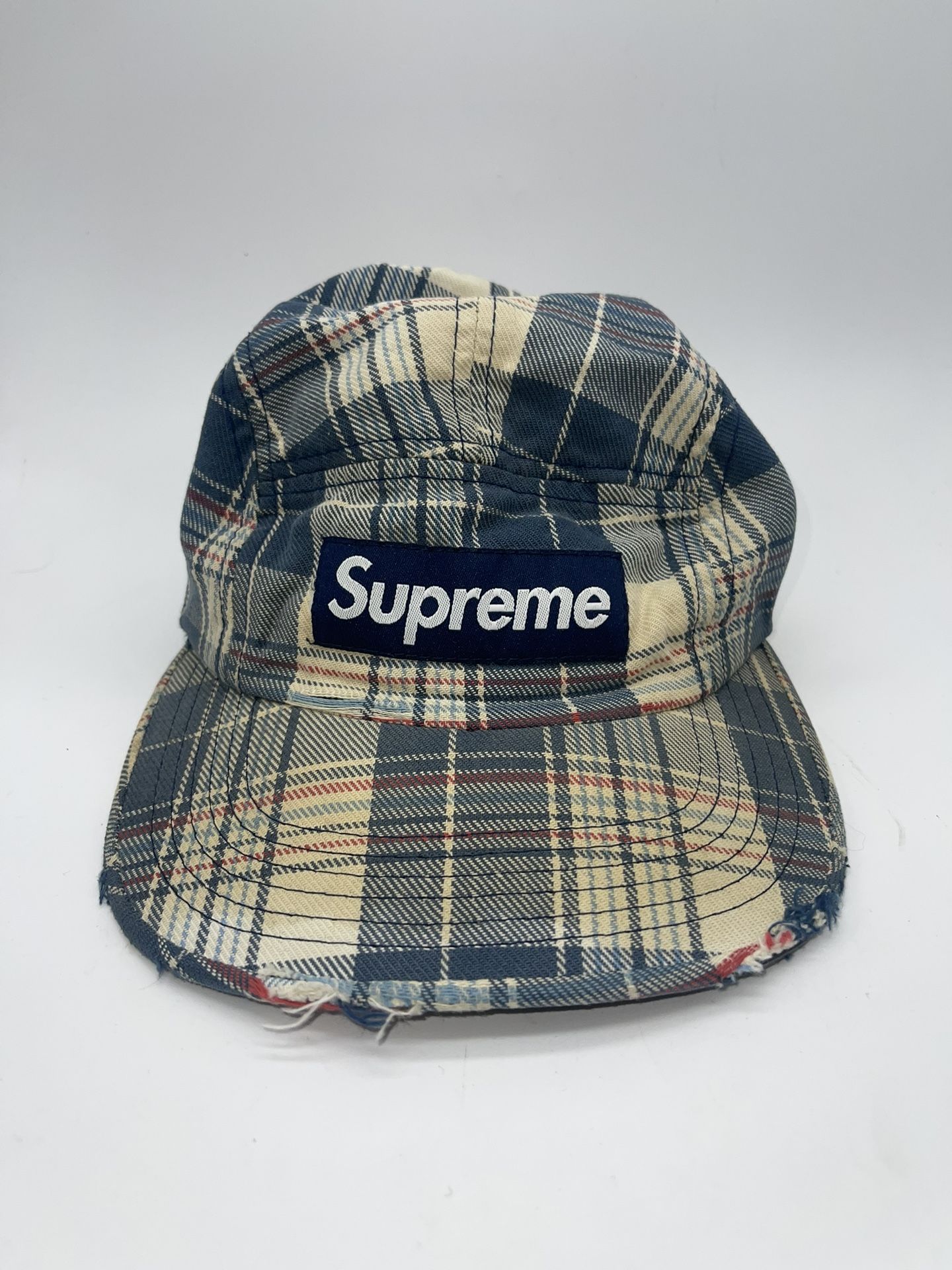 Supreme Plaid Camp Hat 