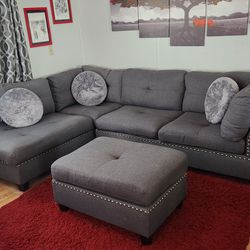 Sofa with Ottoman..Excellent Condition